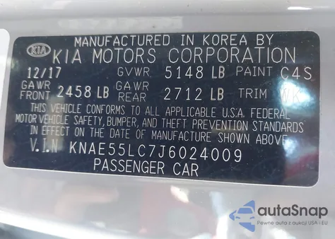 2018 Kia Stinger Gt2 from USA, damaged, VIN KNAE55LC7J6024009